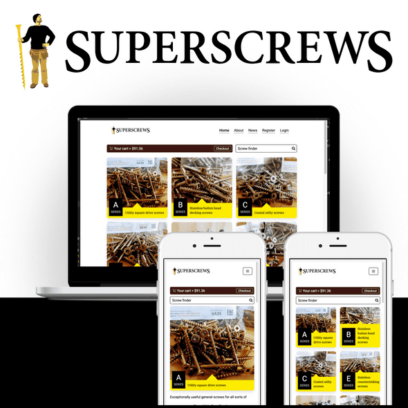 Superscrews 2019 design mockup